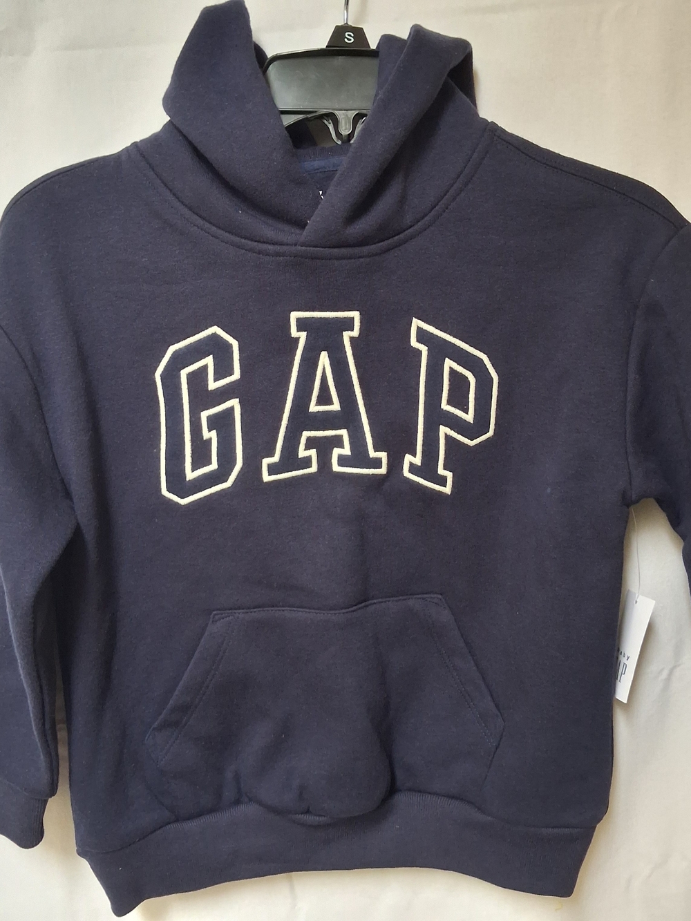 Baby Gap Kids Navy Blue Logo Pullover Hoodie Fleece Sweatshirt Size 5 Years